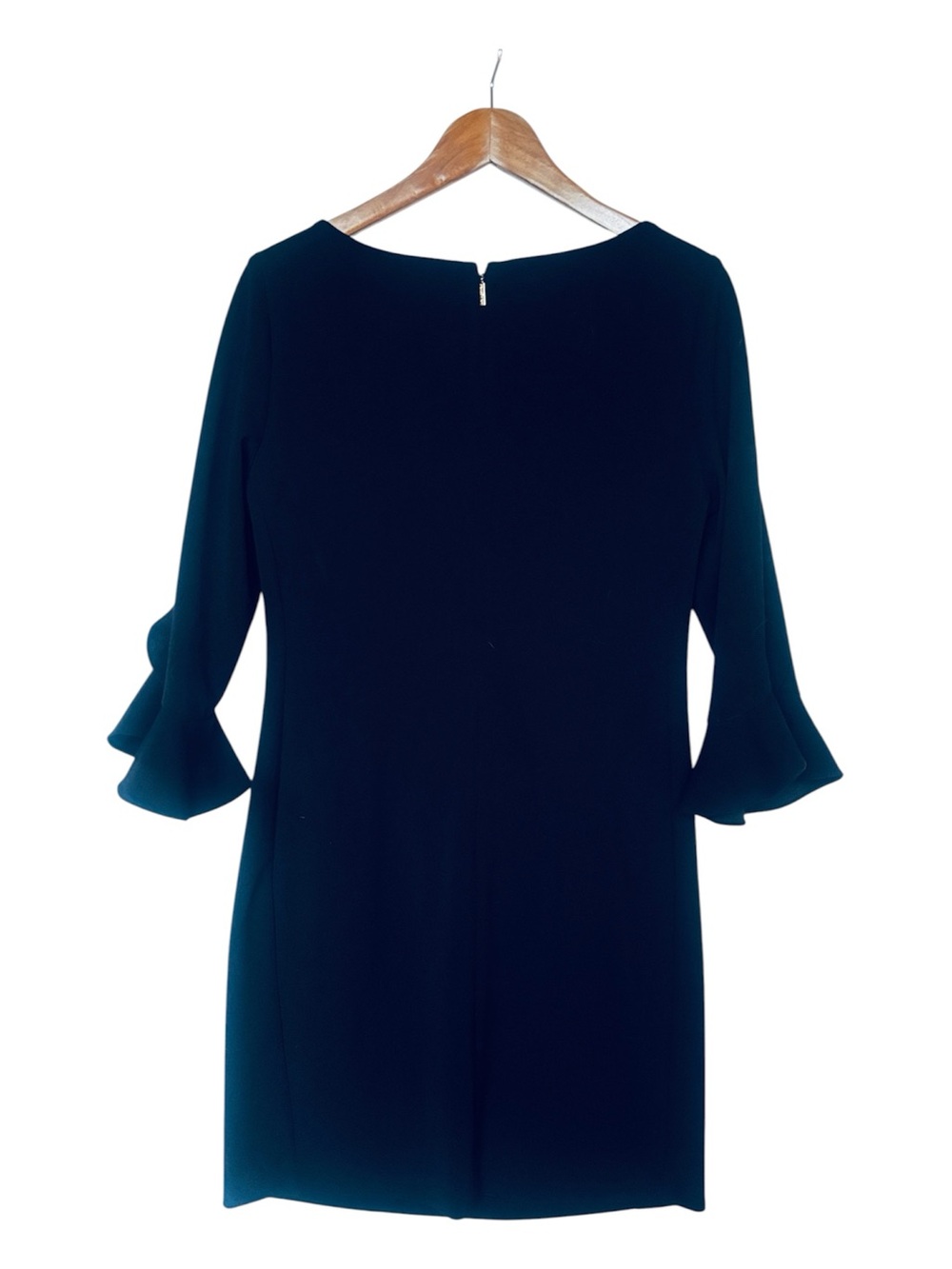 Karl Lagerfeld Paris Black Bell Sleeve Sheath Dress Size 12